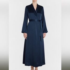 New La Perla SILK Navy Blue Women's Robe